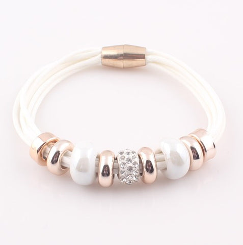 Beads Charms Magnetic Clasp Bracelet