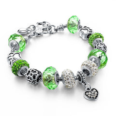 Crystal Charm Bracelet for Women