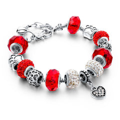 Crystal Charm Bracelet for Women