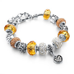 Crystal Charm Bracelet for Women