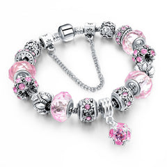 Crystal Charm Bracelet for Women