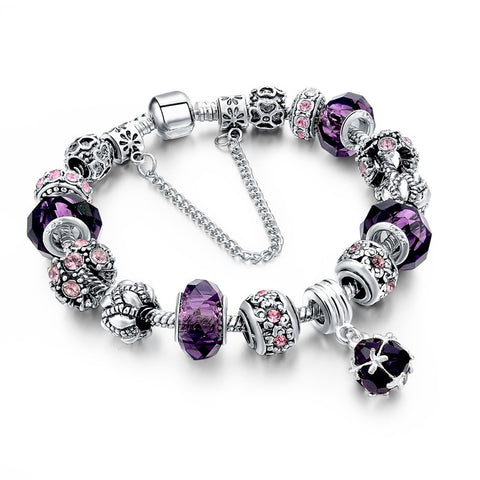 Crystal Charm Bracelet for Women