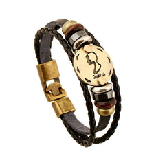 Leather Bracelet Wooden Bead