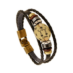 Leather Bracelet Wooden Bead