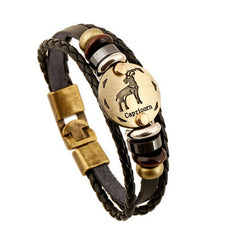 Leather Bracelet Wooden Bead