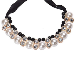 Double Row Adjustable Band Ribbon Beads