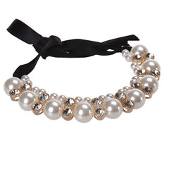 Double Row Adjustable Band Ribbon Beads