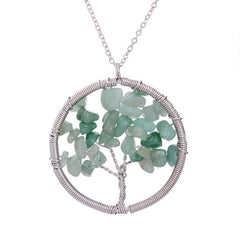 Chakra Stone Beads Pendant Necklace