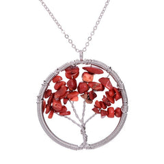 Chakra Stone Beads Pendant Necklace