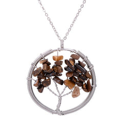 Chakra Stone Beads Pendant Necklace