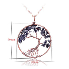 Chakra Stone Beads Pendant Necklace
