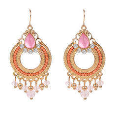 Clear Beads Hoop Pendants Charms