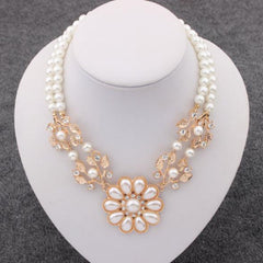 Simulated Pearl Necklace