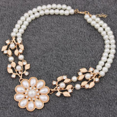 Simulated Pearl Necklace
