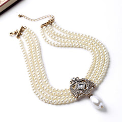 Simulated Pearl Necklace