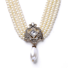 Simulated Pearl Necklace