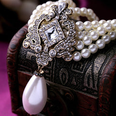 Simulated Pearl Necklace
