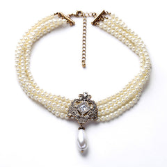 Simulated Pearl Necklace