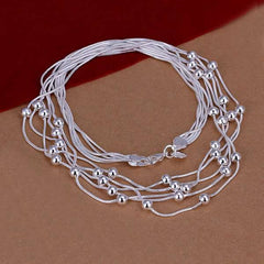 Filve Line Beads Necklace