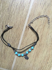 Foot Leather Chain Ankle Bracelet
