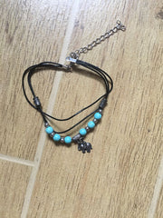 Foot Leather Chain Ankle Bracelet