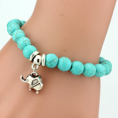 Vintage Charms Turquoise Beads