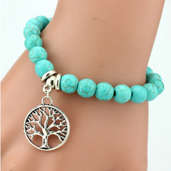 Vintage Charms Turquoise Beads
