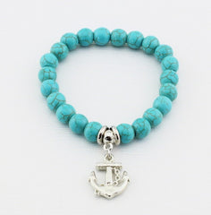 Vintage Charms Turquoise Beads
