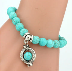 Vintage Charms Turquoise Beads