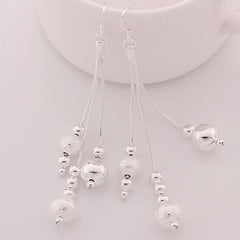 Three Line Beads Earrings