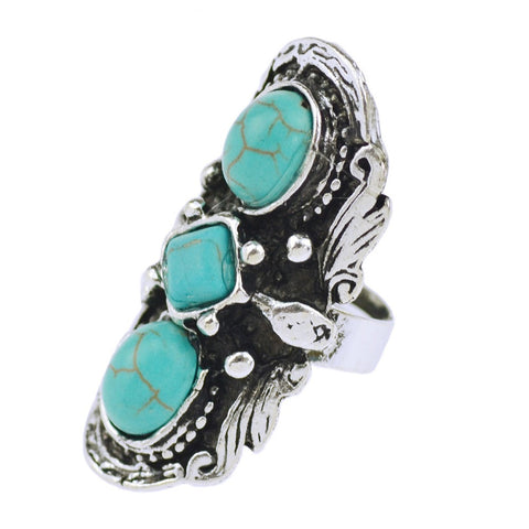 Turquoise Bead Vintage Ring