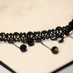 Beads Pendant Crystal Bib Chain