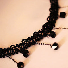Beads Pendant Crystal Bib Chain