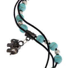 Beads Elephant Pendant Anklet