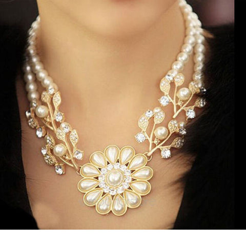 Simulated Pearl Necklace
