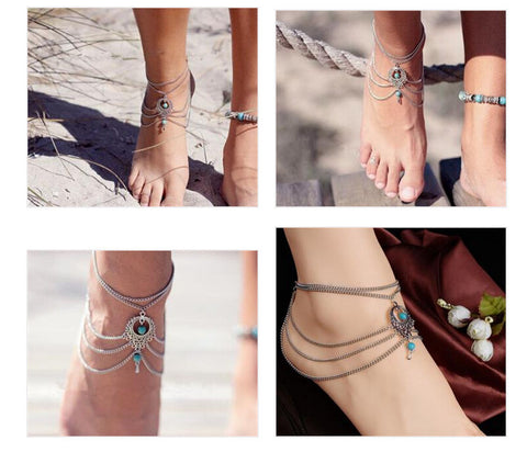 Beads Anklets Chic Tassel Foot Chain